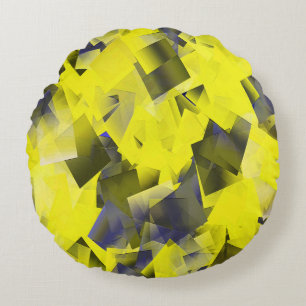 Sunshine on a cloudy day... round cushion
