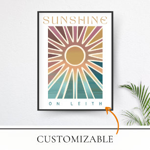Sunshine on Leith - Colorful Abstract Sun Print