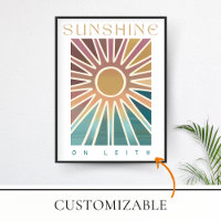 Sunshine on Leith - Colourful Abstract Sun Print