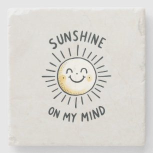 Sunshine On My Mind Stone Coaster