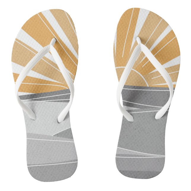 Sunshine on Shades Of Grey  Flip Flops (Footbed)