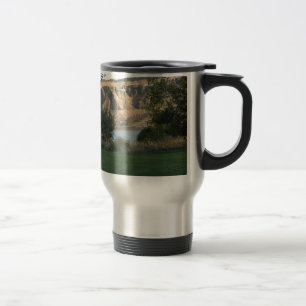 Sunshine on the Canyon Wall Travel Mug