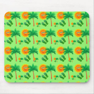 Sunshine, Palm Trees and Flip Flops Mouse Mat