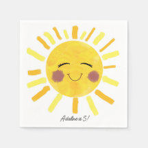 Sunshine paper napkin