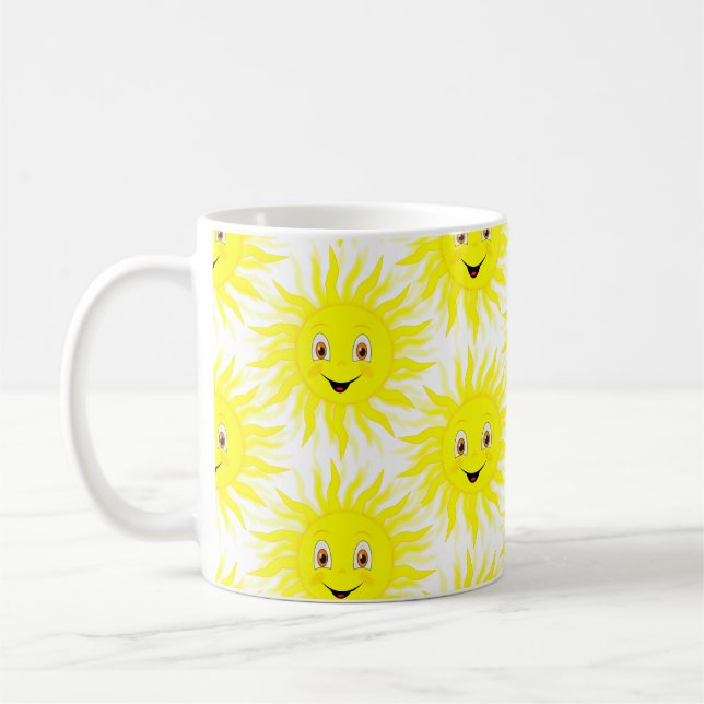 Sunshine Pattern Baby Coffee Mug (Left)
