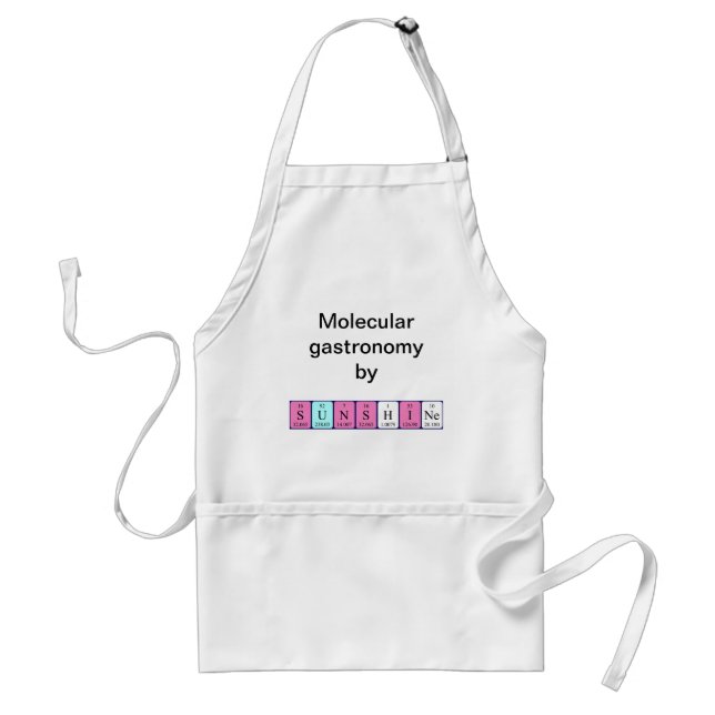 Sunshine periodic table name apron (Front)