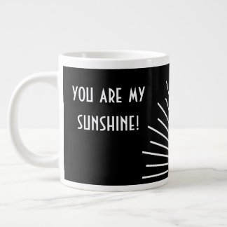 Sunshine Personalised Black White Large Coffee Mug