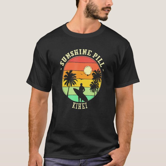 Sunshine Pill Kihei Summer Hawaii Tropical Beach T-Shirt (Front)