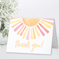Sunshine Pink Sun Thank You
