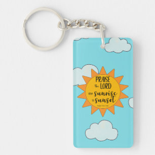 Sunshine Praise the Lord Key Ring