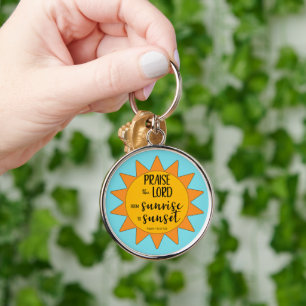 Sunshine Praise the Lord Key Ring