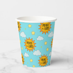 Sunshine Praise the Lord Paper Cups