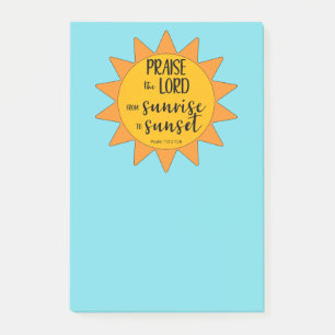 Sunshine Praise the Lord Post-it Notes