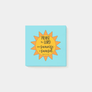 Sunshine Praise the Lord Post-it Notes