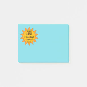 Sunshine Praise the Lord Post-it Notes