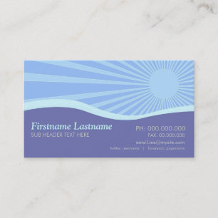 Sunshine Purple Hills Curves Business Card