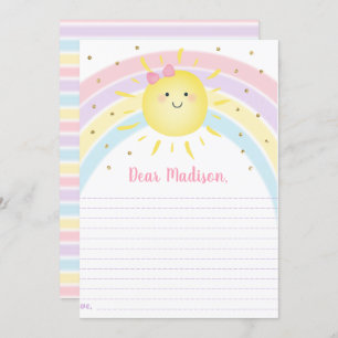 Sunshine Rainbow Birthday Time Capsule Cards
