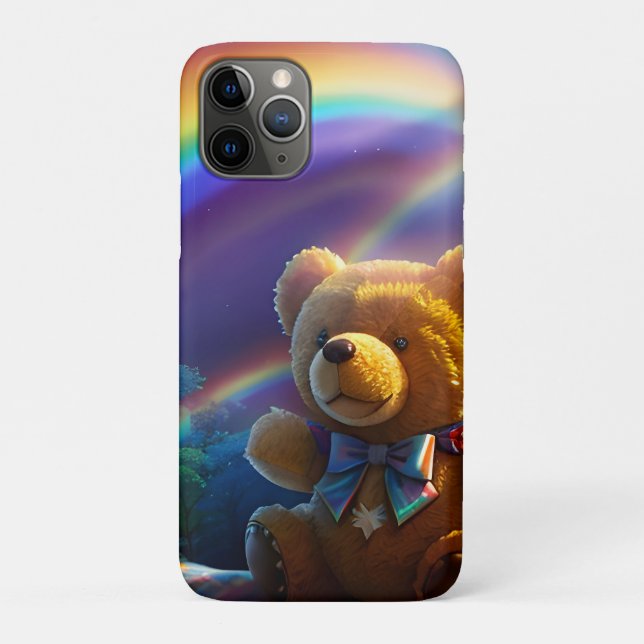 Sunshine Rainbow Teddy Bear Wonderland Case-Mate iPhone Case (Back)