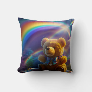 Sunshine Rainbow Teddy Bear Wonderland Cushion