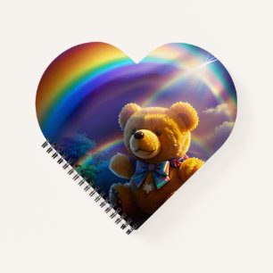 Sunshine Rainbow Teddy Bear Wonderland Notebook