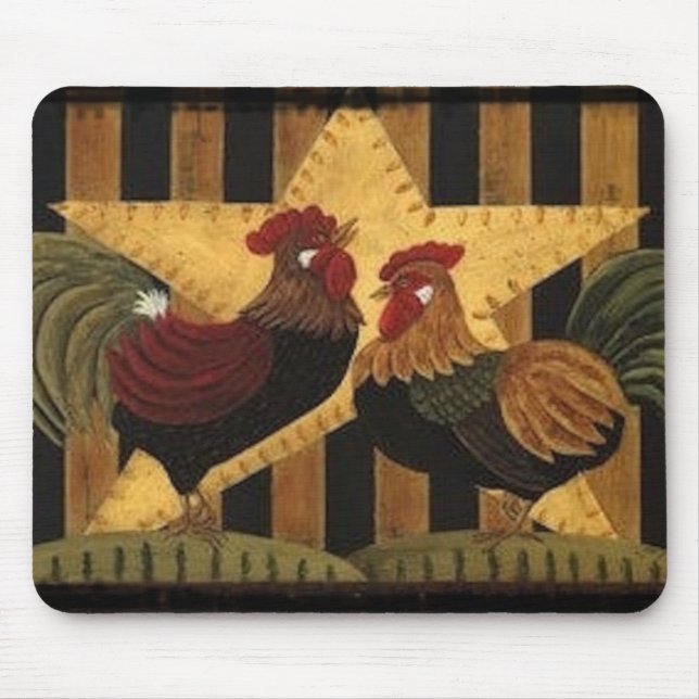 Sunshine Rooster Mouse Mat (Front)