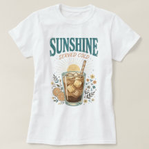 Sunshine Served Cold Iced Coffee Retro Summer