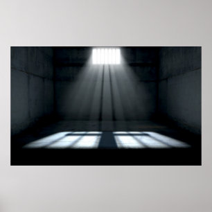 Sunshine Shining In Prison Cell Window Poster