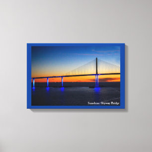 Sunshine Skyway Bridge  Canvas Print