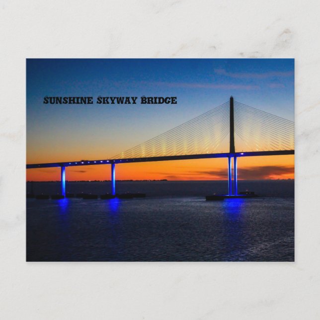 Sunshine Skyway Bridge,Florida Postcard (Front)