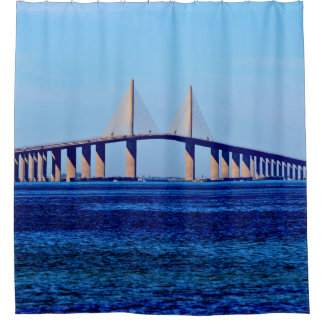 Sunshine Skyway Bridge Shower Curtain