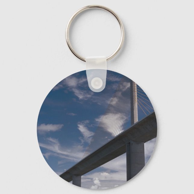 Sunshine Skyway Bridge, Tampa Bay, Florida, U.S.A. Key Ring (Front)