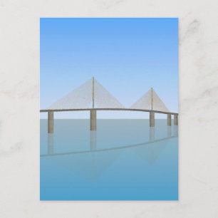 Sunshine Skyway Bridge: Tampa Bay: Postcard