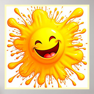 Sunshine Smiles: Bursting Joy Poster