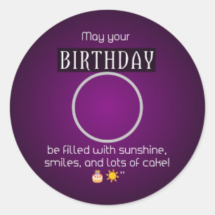Sunshine & Smiles: Happy Birthday Sticker