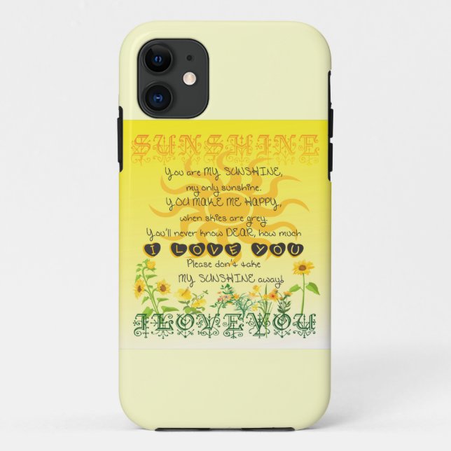 Sunshine Song Case-Mate iPhone Case (Back)