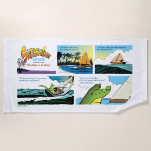 Sunshine State Beach Towel: Beach Poetry Towel