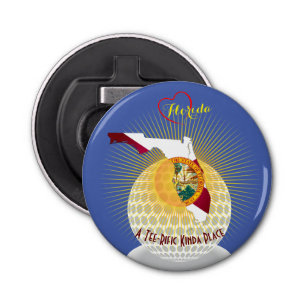 Sunshine State Gift for Golfer- Bottle Opener