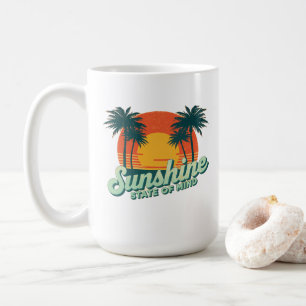 Sunshine State Summer Mug, Retro Beach Coffee Cup