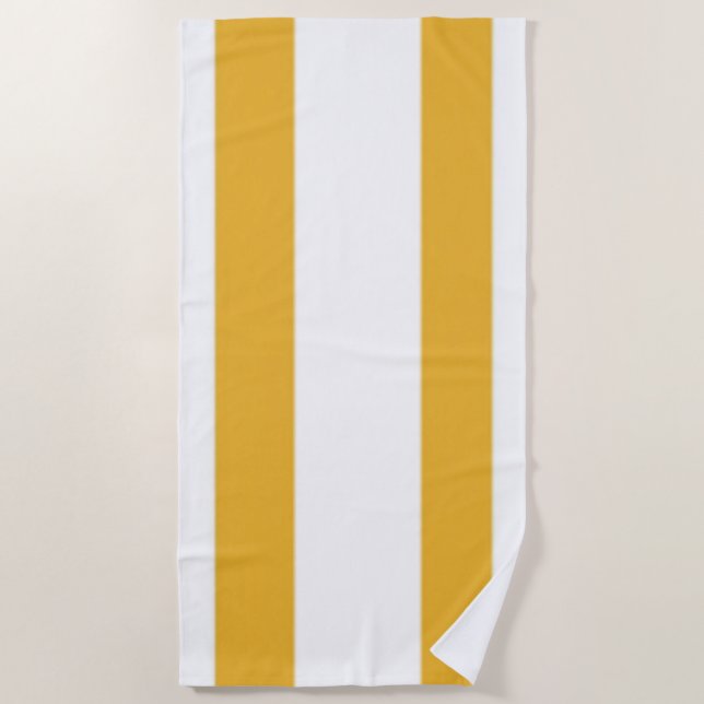 Sunshine & Stripes  Beach Towel (Front)