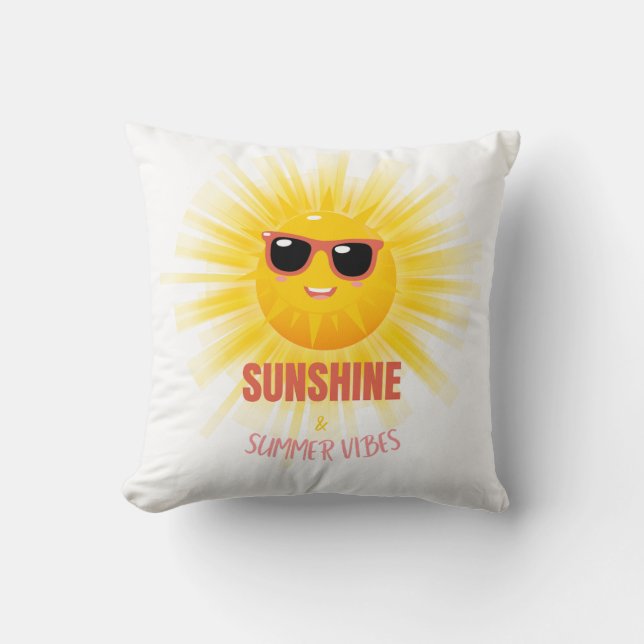 sunshine & summer vibes cushion (Front)
