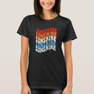 Sunshine Summer Vintage Hippie Casual Girls T-Shirt