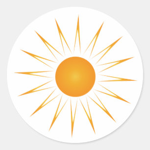 Sunshine - Sun Classic Round Sticker
