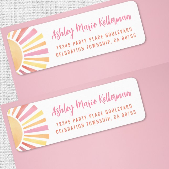 Sunshine Sun Return Address (Sunshine Sun Return Address label)