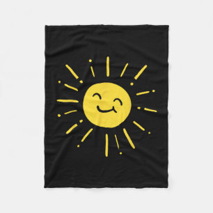 Sunshine Sun Smiling Cute Lovely Summer Love Vacat Fleece Blanket