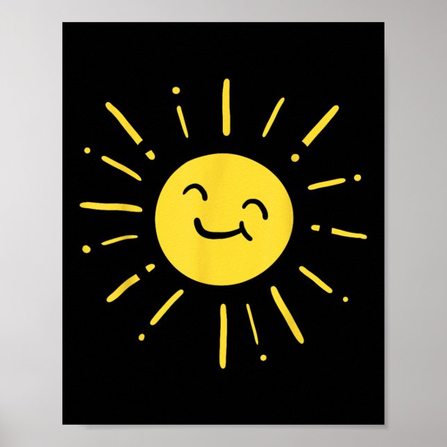 Sunshine Sun Smiling Cute Lovely Summer Love Vacat Poster (Front)