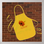 Sunshine Super Sunflower Kids' Apron<br><div class="desc">This design features a sunflower with its leaves streaming out behind it like a super hero's cape. The sunflower petals are rust tipped with yellow. This design, and others featuring sunflowers, has been available at Elizabeth Ann Roy's Zazzle store, Elizabeth's creative Pursuits, at http://www.zazzle.com/ElizabethAnnRoy under Sunflower Designs. However, the Sunshine...</div>