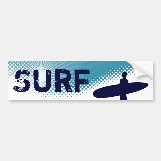 sunshine surf bumper sticker (Front)