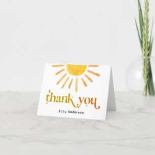 Sunshine Thank You Card