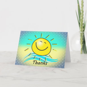 Sunshine Thank You Cards