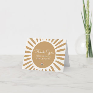 Sunshine thank you cards for birthday baby shower